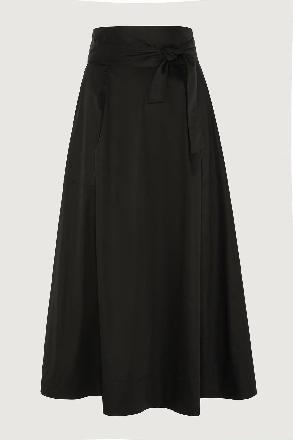 Florry Maxi Full Skirt Cotton in Black