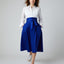Fiona Full Skirt in Blue