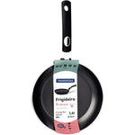 مقلاة ترامونتينا برازيل موناكو إندكشن 28 سم من الألومنيوم الأسود مع طلاء ستارفلون بريميوم غير لاصق داخلي وخارجي خالٍ من حمض بيرفلورو الأوكتانويك (PFOA)