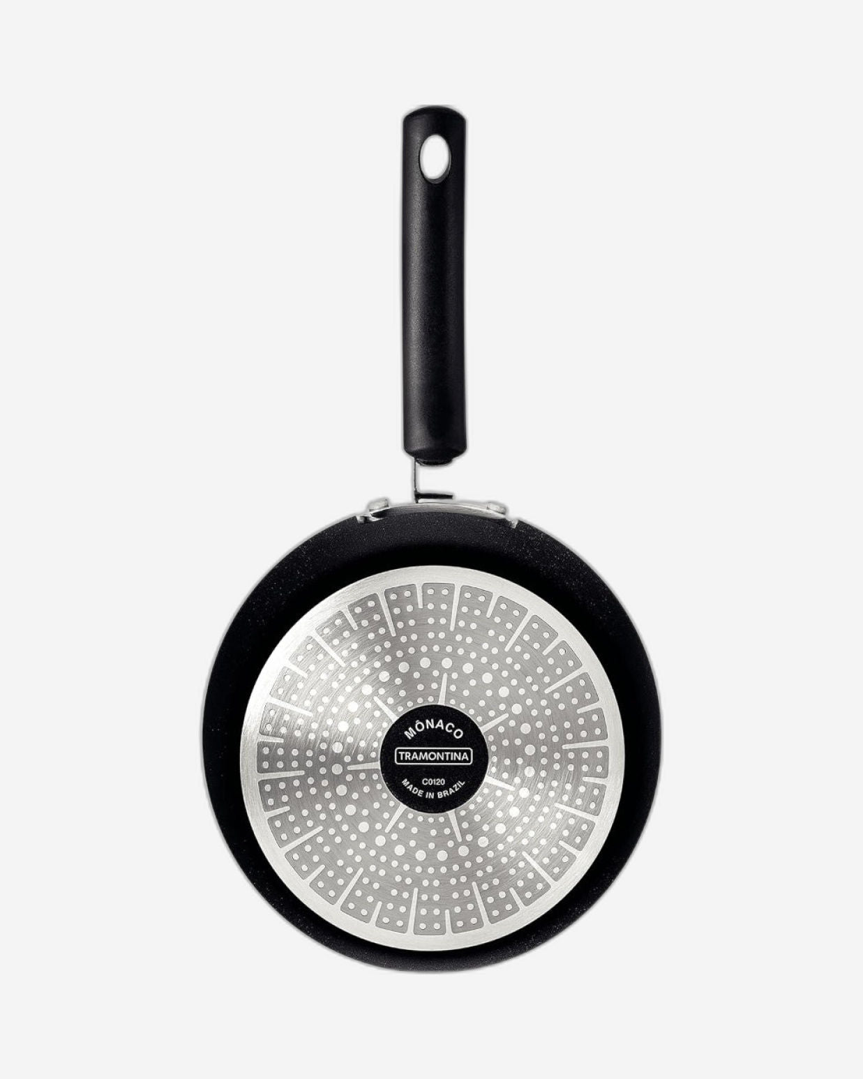 قدر طهي ترامونتينا برازيل موناكو إندكشن 20 سم 2.6 لتر من الألومنيوم الأسود مع طلاء ستارفلون بريميوم غير لاصق داخلي وخارجي خالٍ من حمض بيرفلورو الأوكتانويك (PFOA)