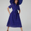 Daria Broderie Dress in Blue