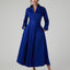 Henrietta Inverted Pleat Skirt in Blue