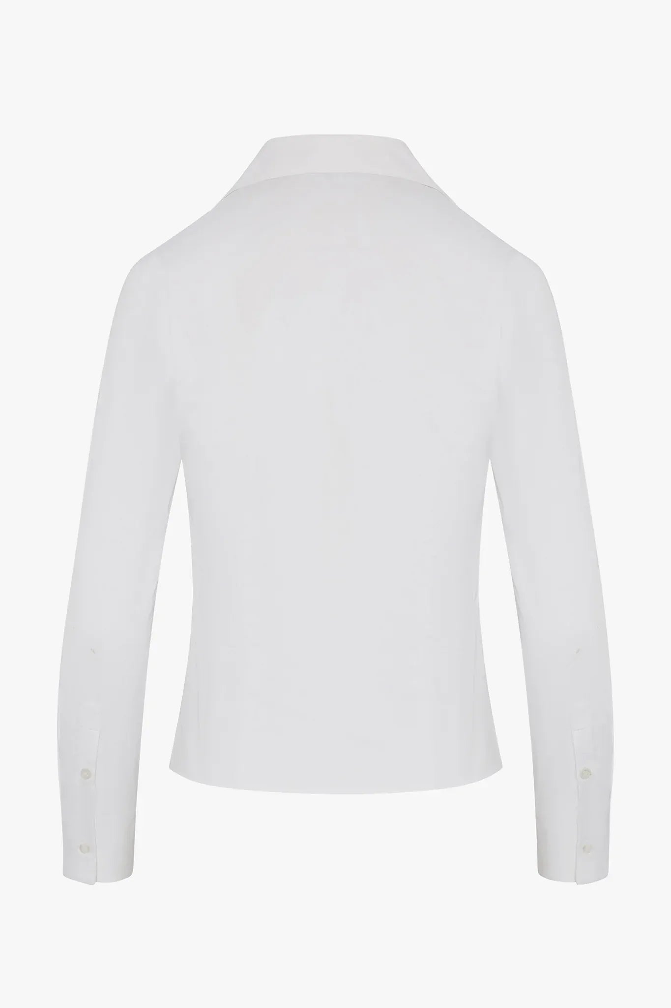 Holly Plain Wrap Shirt in White