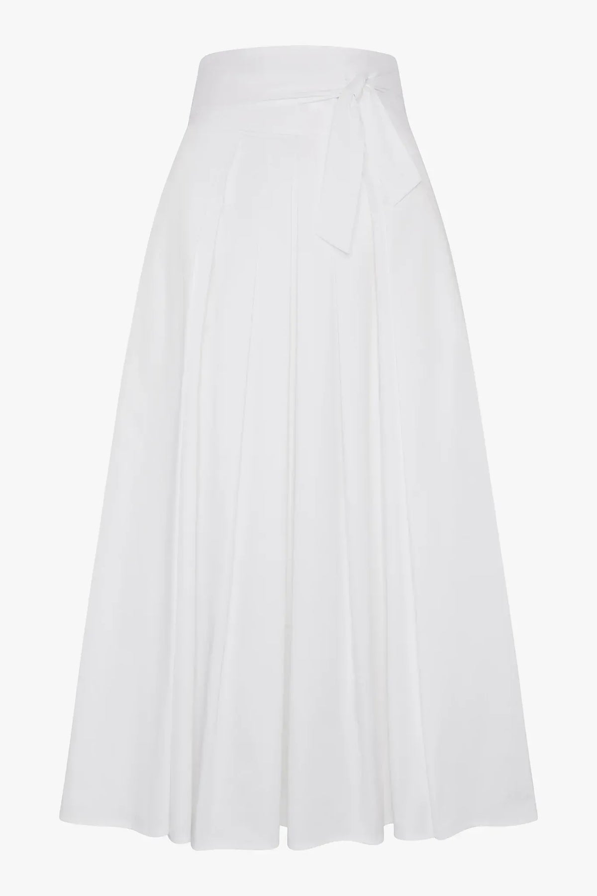 Henrietta Inverted Pleat Skirt in Blue