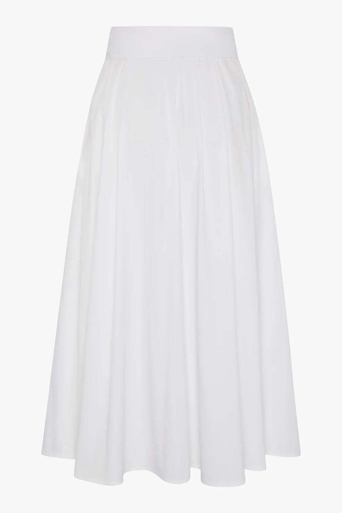 Henrietta Inverted Pleat Skirt in Blue