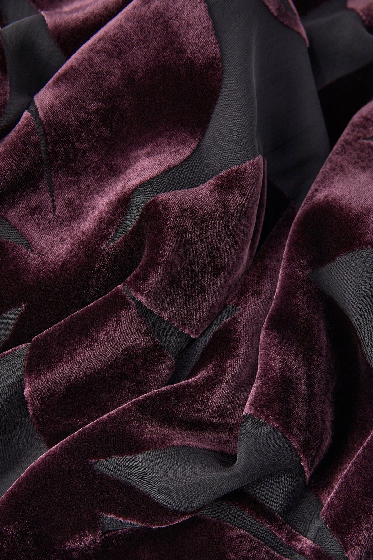 Idalia Velvet Burn Out Maxi Skirt in Berry Floral