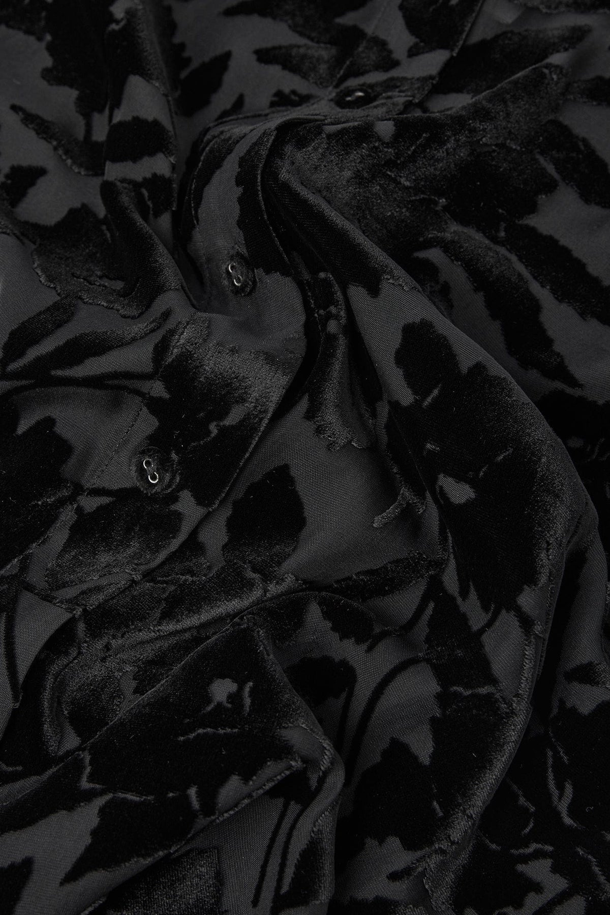 Idalia Velvet Burn Out Shirt in Berry Floral