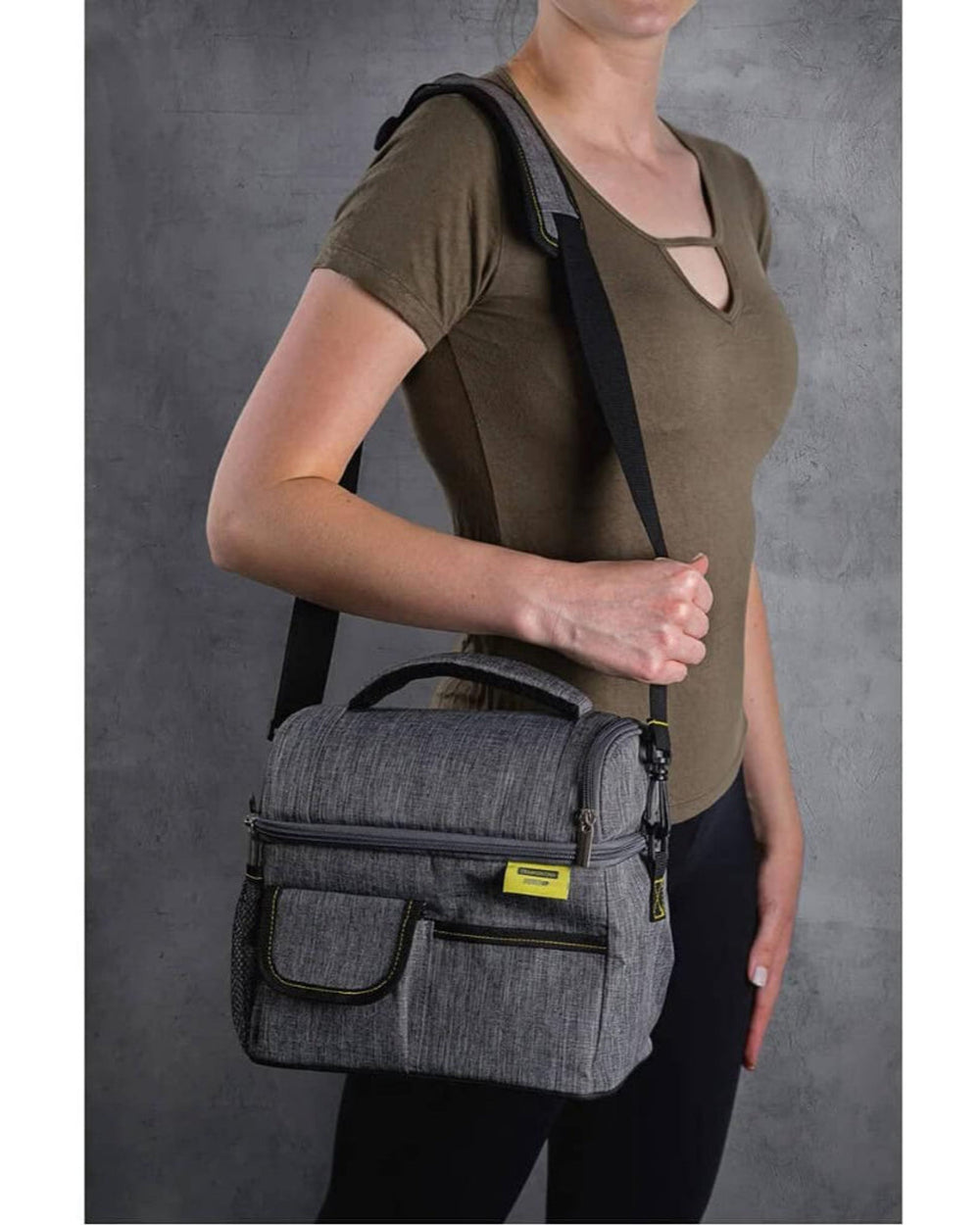 طقم حقيبة غداء حرارية من ترامونتينا برازيل باور أب، 9 قطع