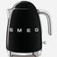 غلاية كهربائية من SMEG سعة 1.7 لتر بغطاء يفتح بلطف - لون أسود
