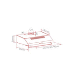 شفاط هوفر تحت المنضدة 90 سم