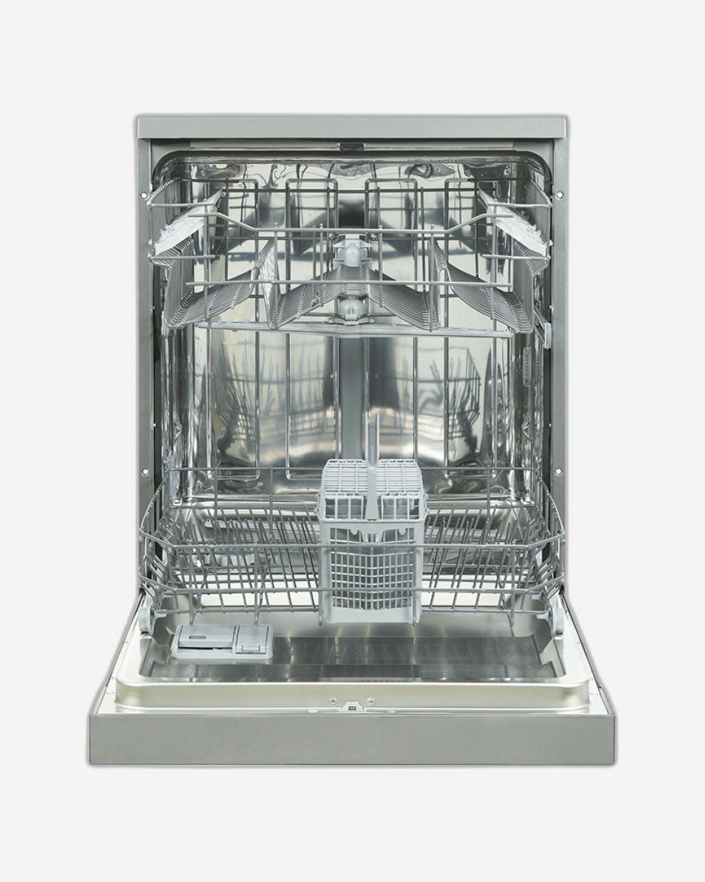 غسالة أطباق هوفر قائمة بذاتها، 12 مكانًا، 5 برامج، زر ضغط، بدء مؤجل، تنظيف نصف الحمولة، قفل أمان للأطفال، تشغيل هادئ، ضمان لمدة عام، صنع في تركيا - ستانلس ستيل - HDW-V512-S