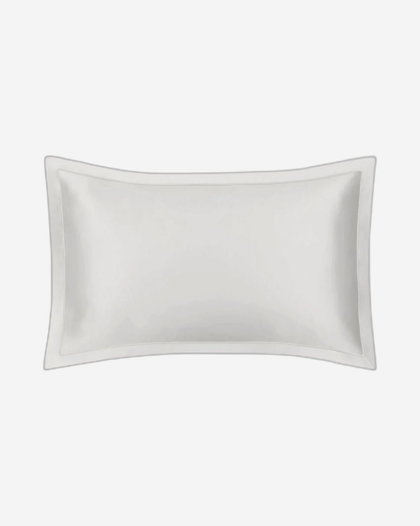 غطاء وسادة أكسفورد رمادي محاري "حرير التوت" من مايفيرسيلك مع حواف