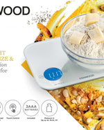 ميزان مطبخ رقمي من كينوود بوزن 8 كجم