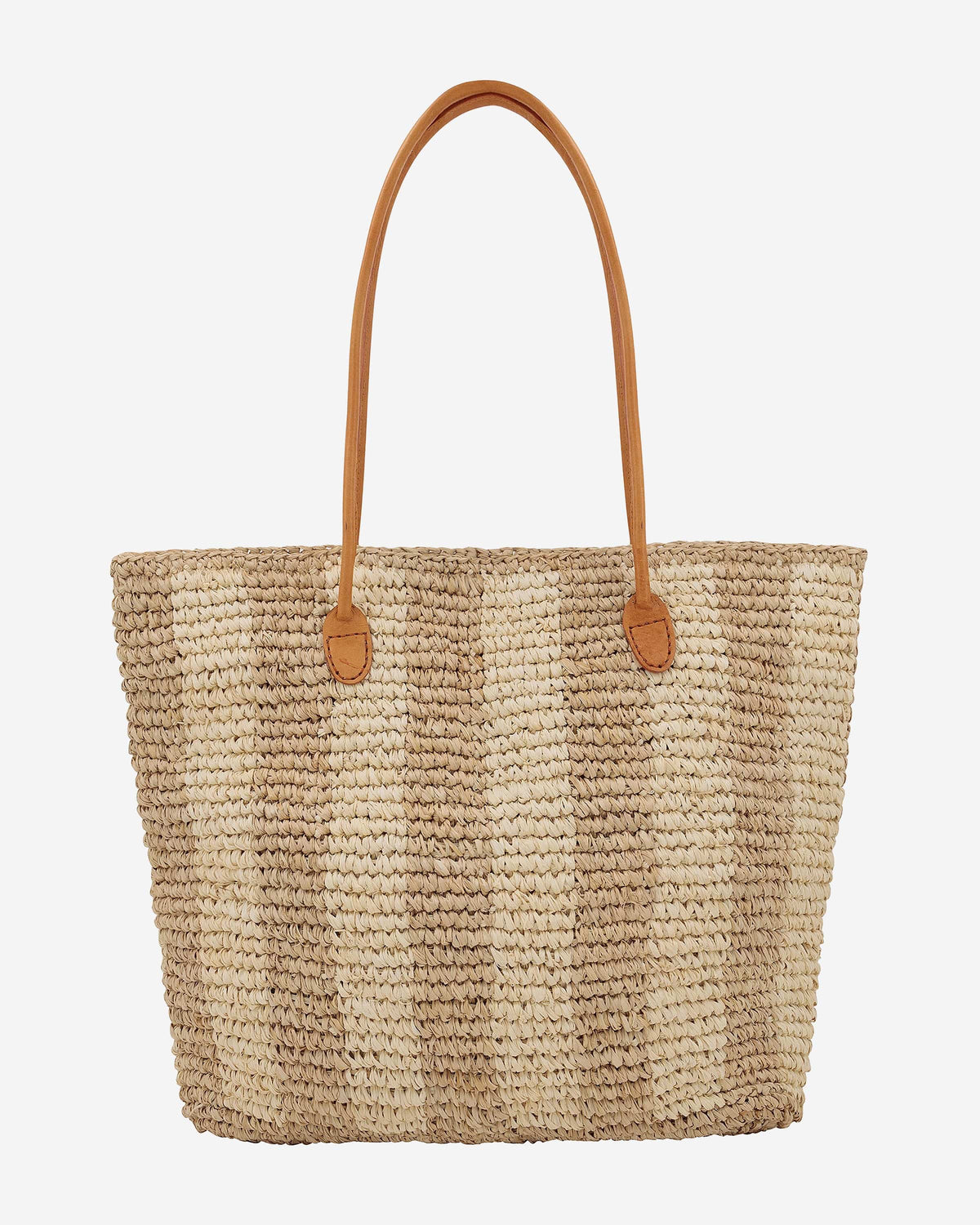 Marna Raffia Beach Tote – Vanilla