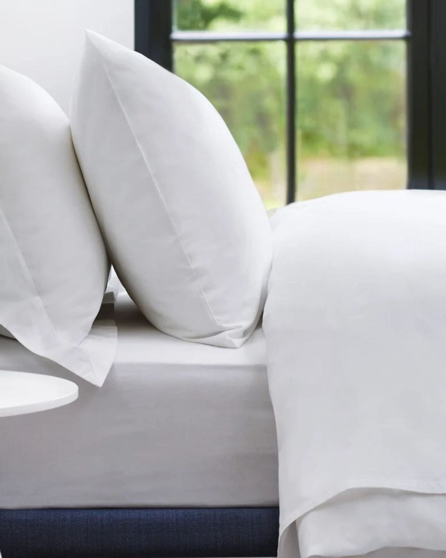 غطاء لحاف "جاسبر كونران" العضوي "300 خيط" باللون الأبيض