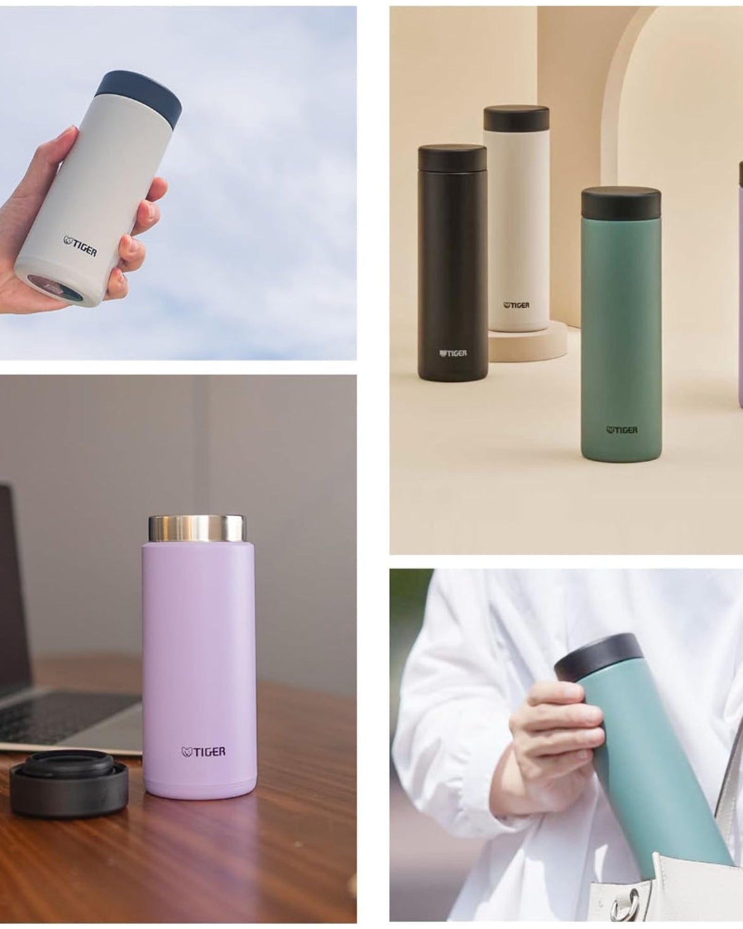 زجاجة مفرغة من الهواء (Mmz-W060Gw) سعة 600 مل، لون أخضر حكيم