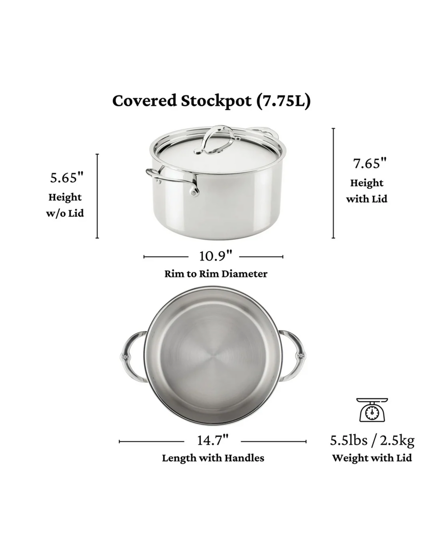 Hestan ProBond Luxe 26cm Covered Stockpot