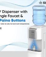 موزع مياه Sure ذو التحميل العلوي مع الأشعة فوق البنفسجية