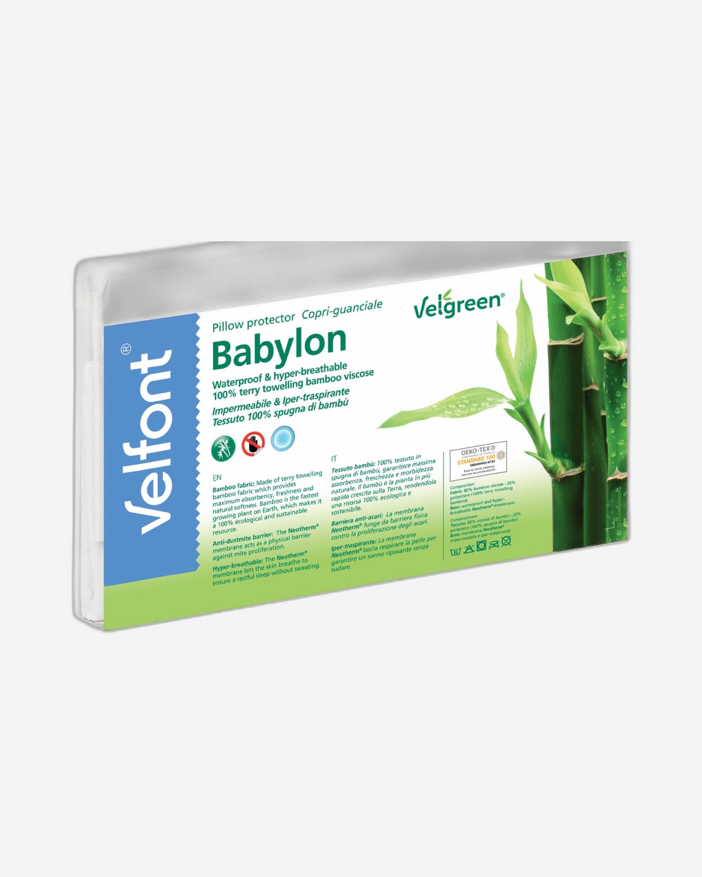 واقي وسادة "بابيلون" من فيلفونت باللون الأبيض