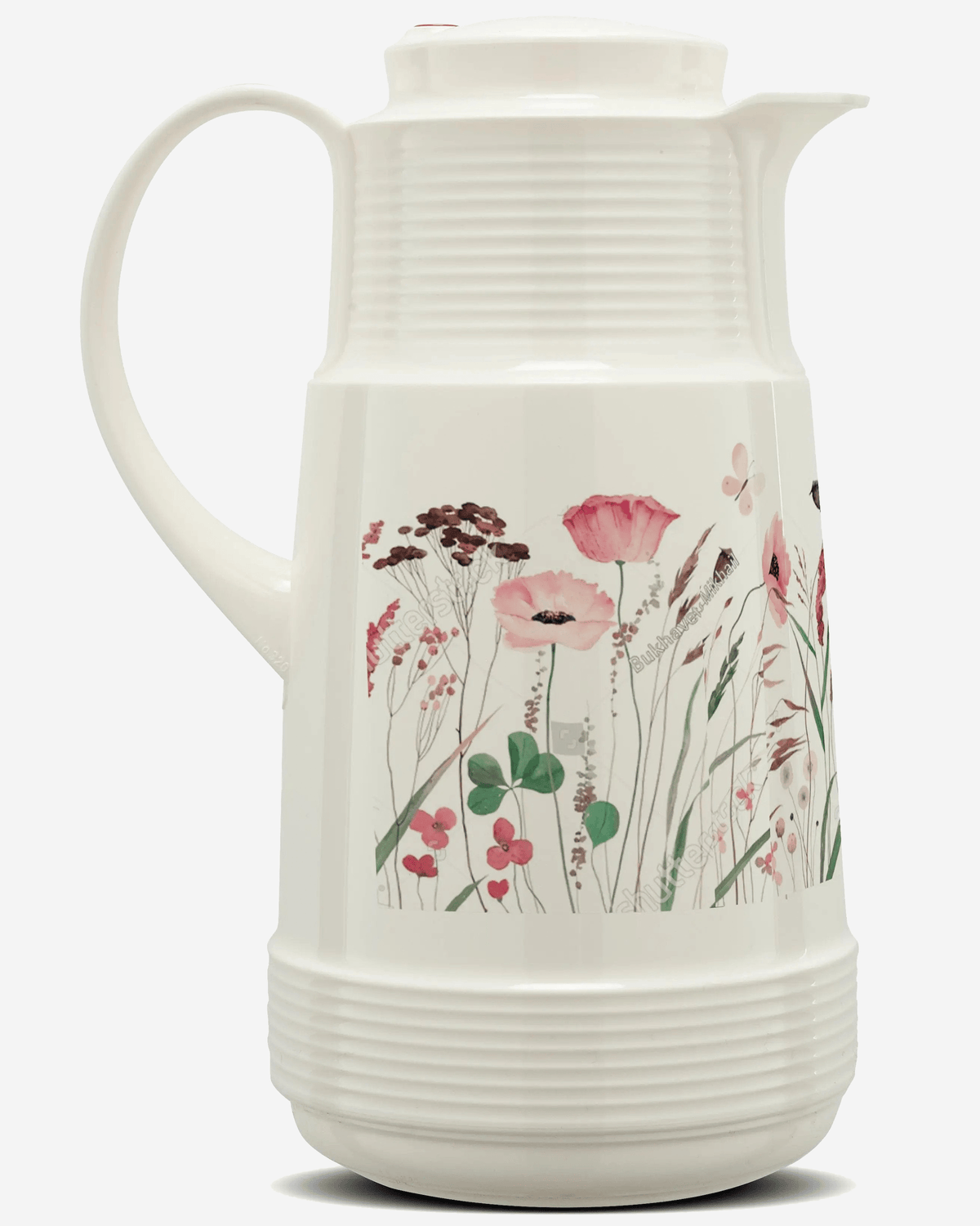 Rotpunkt Vacuum Flask 1L Classic White/Urjuwan Garden Flower