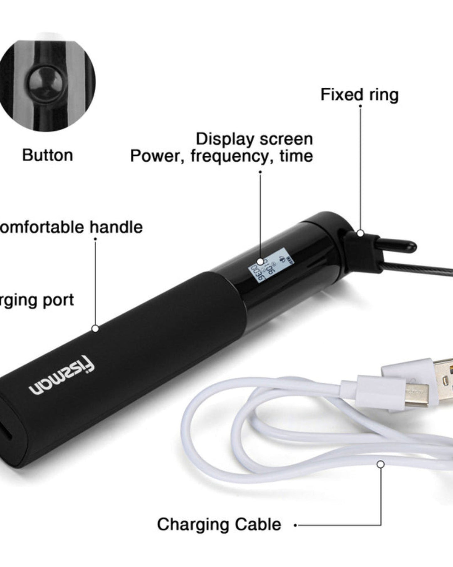 حبل قفز ذكي من فيسمان بطول 3 أمتار