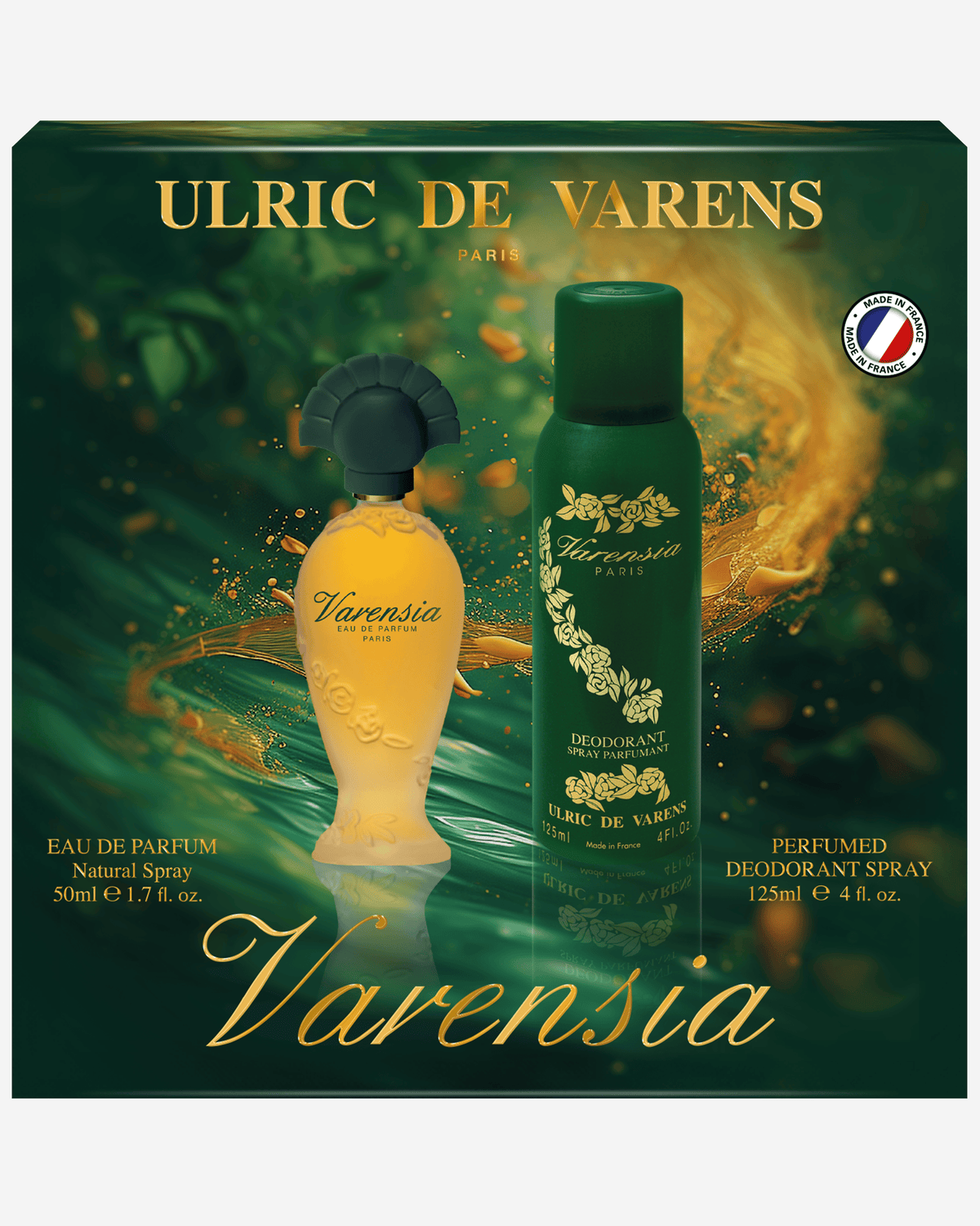 عطر أولريك دي فارينز فارينسيا كوفريت أو دو بارفان 50 مل + بخاخ مزيل العرق 125 مل
