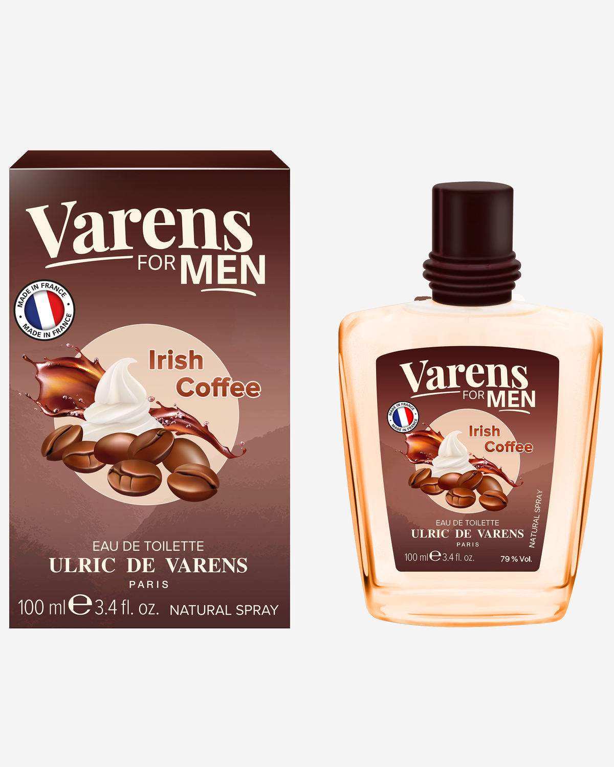 عطر او دو تواليت رجالي من أولريك دو فارين، 100 مل، آيرش كوفي