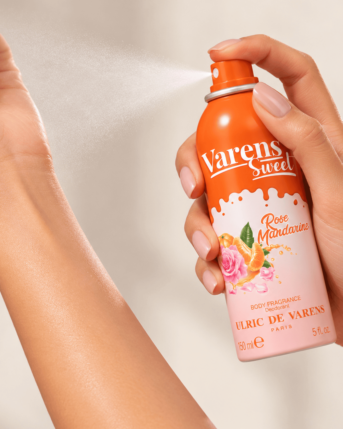 Ulric de Varens  Sweet Rose Mandarine Body Fragrance Deo 150 Ml