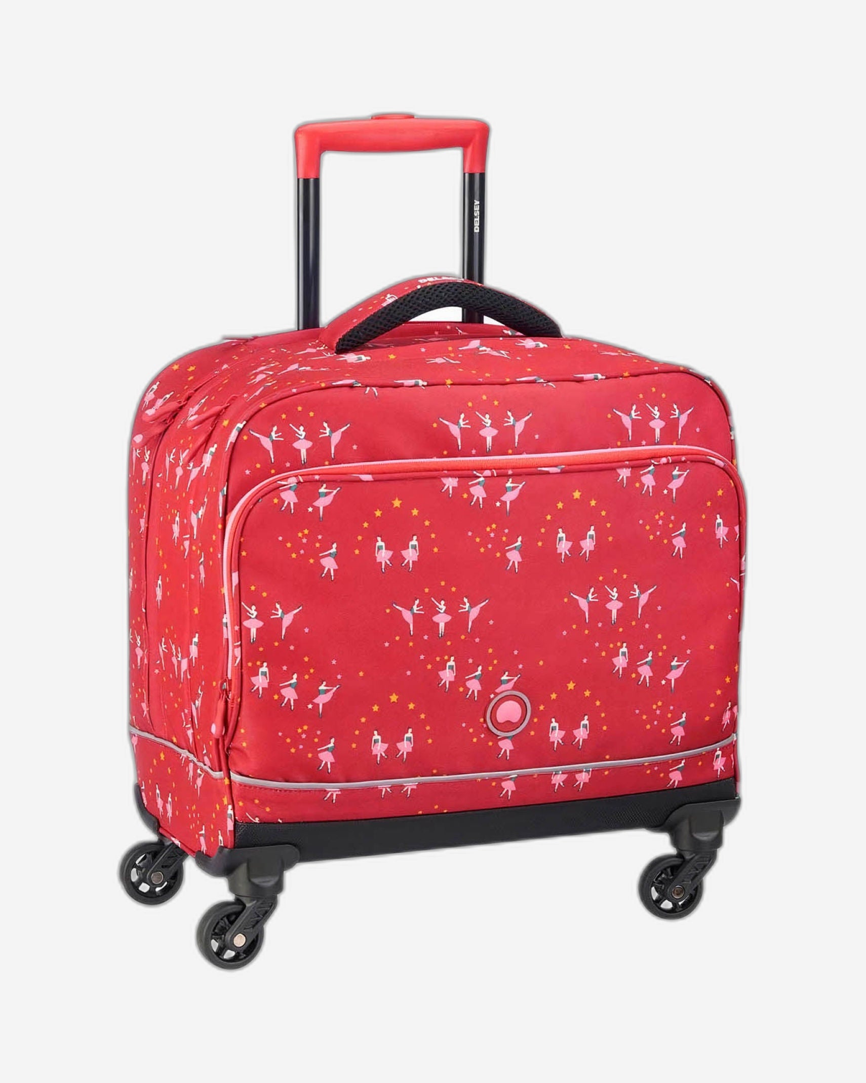 حقيبة ديلسي باريس للعودة إلى المدرسة بأربع عجلات للمغامرة باللون الكاكي