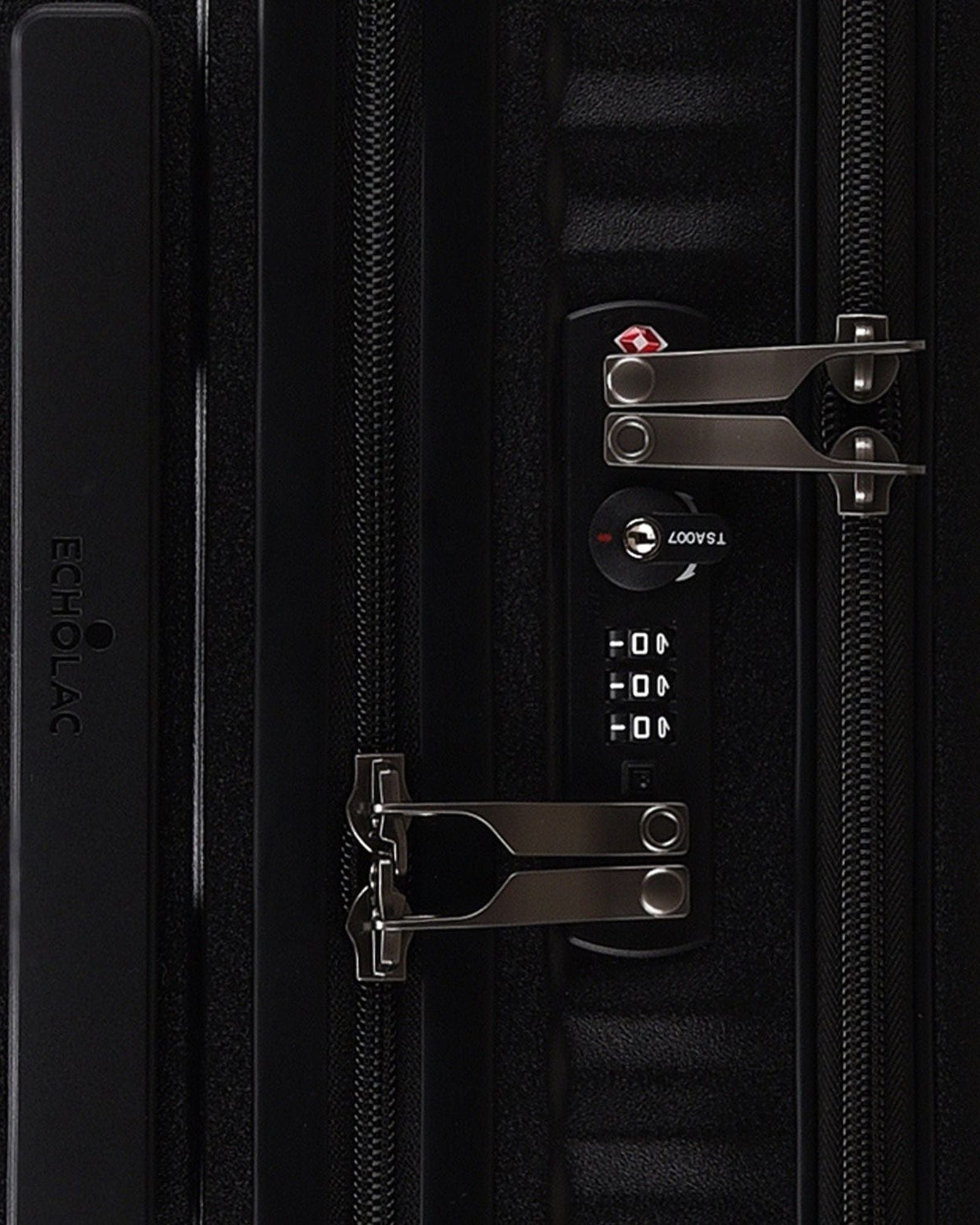 حقيبة سفر إيكولاك سيليسترا صلبة غير قابلة للتمدد، 4 عجلات مزدوجة، 43 سم، لون أسود - PC183F BLACK 17