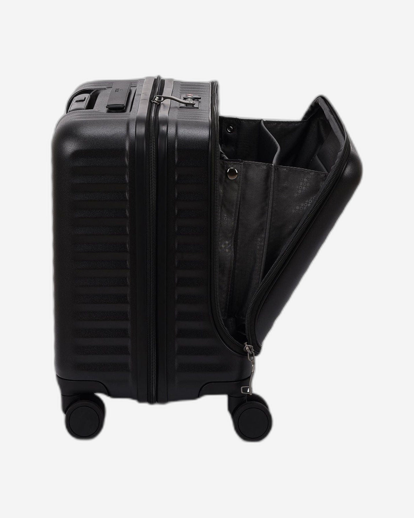 حقيبة سفر إيكولاك سيليسترا صلبة غير قابلة للتمدد، 4 عجلات مزدوجة، 43 سم، لون أسود - PC183F BLACK 17