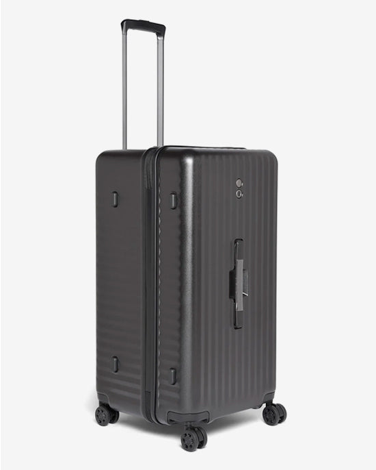 حقيبة سفر إيكولاك سيليسترا الصلبة غير القابلة للتمدد، 75 سم، مزودة بأربع عجلات مزدوجة، لون أسود - PC183K