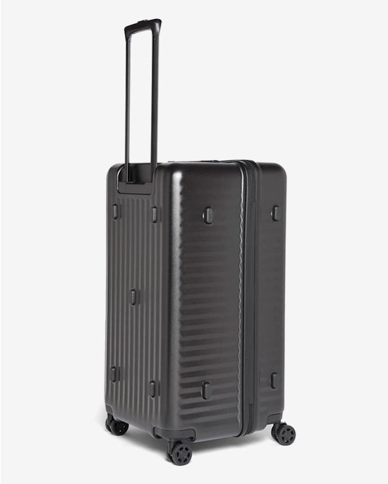 حقيبة سفر إيكولاك سيليسترا الصلبة غير القابلة للتمدد، 75 سم، مزودة بأربع عجلات مزدوجة، لون أسود - PC183K