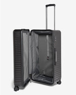 حقيبة سفر إيكولاك سيليسترا الصلبة غير القابلة للتمدد، 75 سم، مزودة بأربع عجلات مزدوجة، لون أسود - PC183K