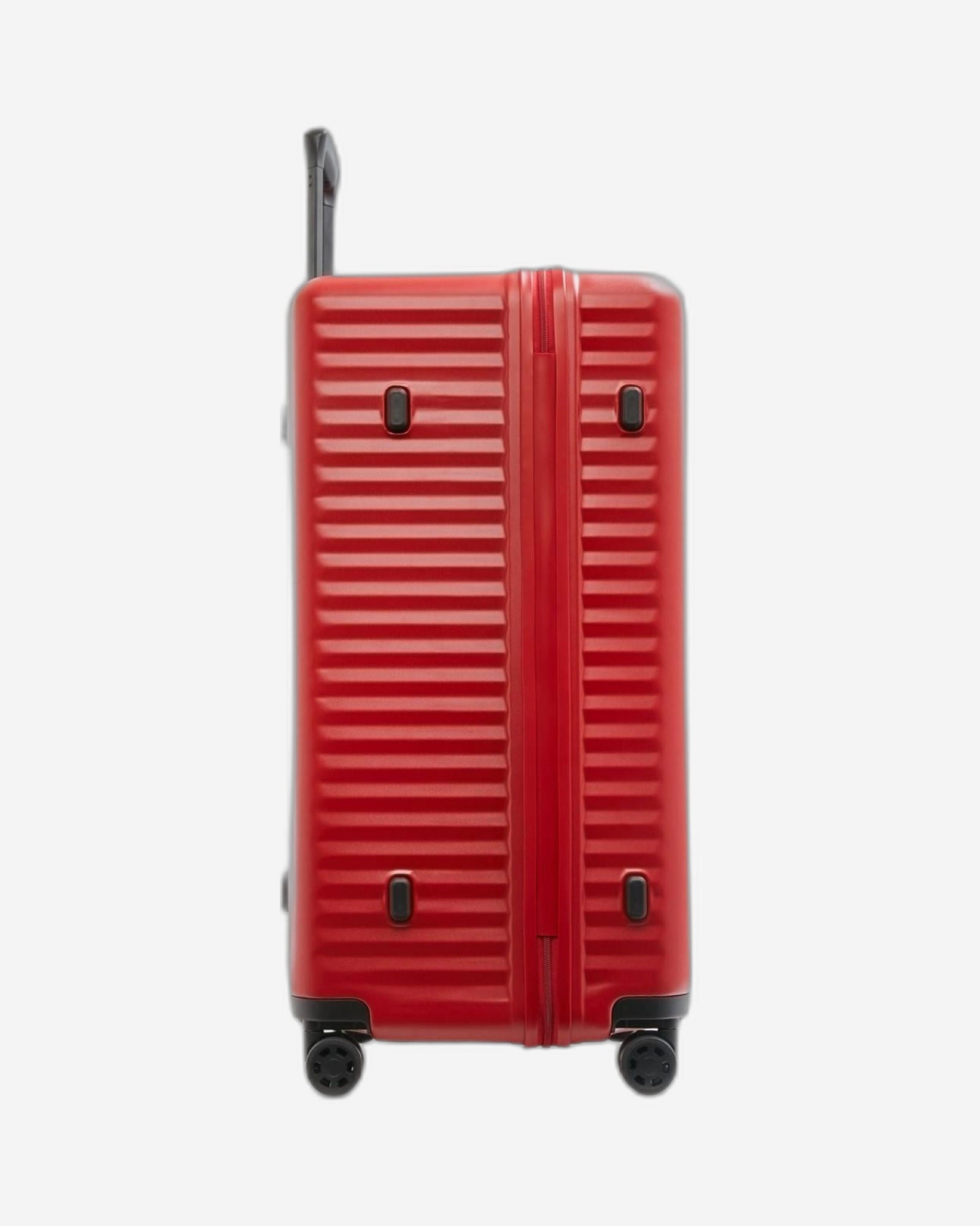 حقيبة سفر إيكولاك سيليسترا سوبر ترانك الصلبة، 75 سم، بأربع عجلات مزدوجة، لون أحمر