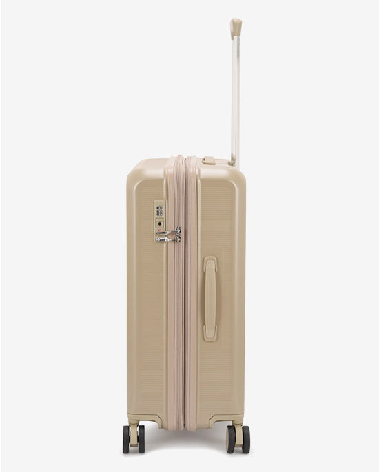 مجموعة عربة أمتعة إيكولاك سينس 56+67+78 سم، صلبة وقابلة للتوسيع، بعجلات مزدوجة، مكونة من 3 قطع