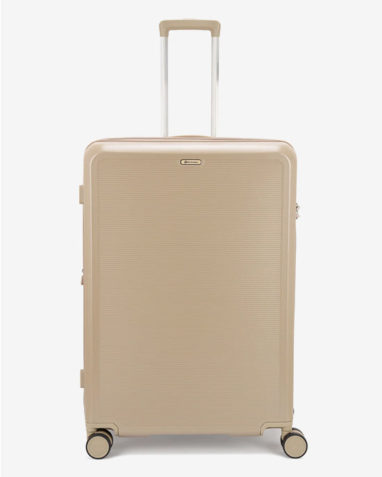 مجموعة عربة أمتعة إيكولاك سينس 56+67+78 سم، صلبة وقابلة للتوسيع، بعجلات مزدوجة، مكونة من 3 قطع