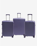 مجموعة عربة أمتعة إيكولاك سينس 56+67+78 سم، صلبة وقابلة للتوسيع، بعجلات مزدوجة، مكونة من 3 قطع