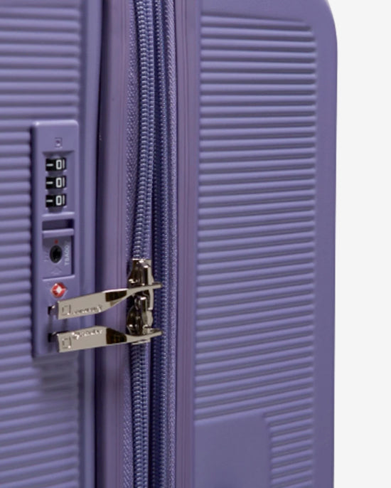 مجموعة عربة أمتعة إيكولاك سينس 56+67+78 سم، صلبة وقابلة للتوسيع، بعجلات مزدوجة، مكونة من 3 قطع