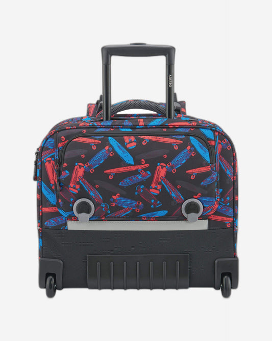 حقائب ديلسي باريس المدرسية بعجلات أفقية باللون الأسود لموسم العودة إلى المدرسة 2021