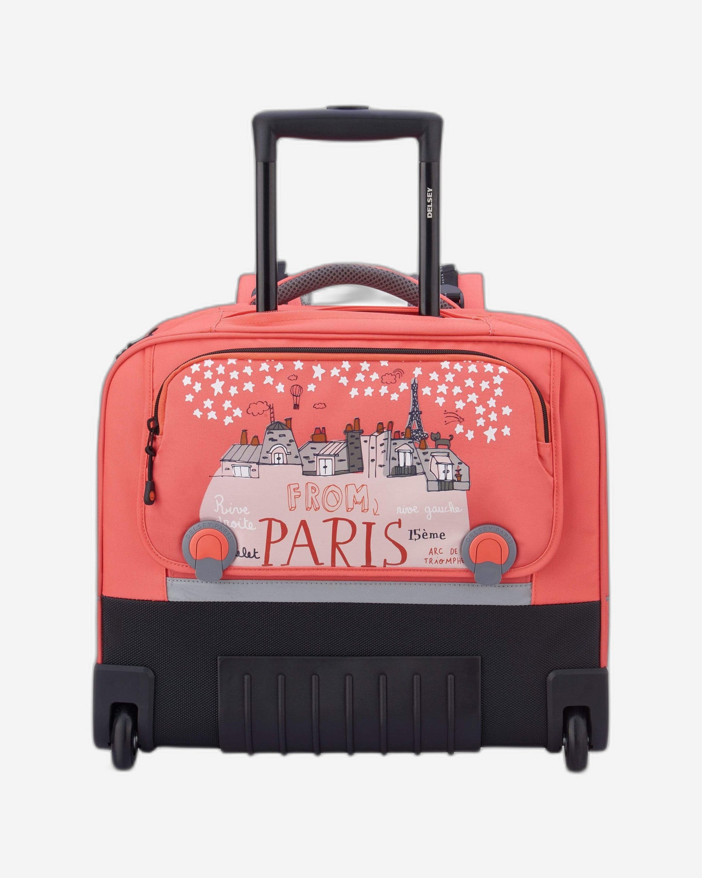 حقيبة مدرسية أفقية بعجلات من ديلسي باريس للعودة إلى المدرسة 2021