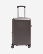 حقيبة سفر صلبة قابلة للتوسيع من إيكولاك سينس، مقاس 56 سم، مزودة بأربع عجلات مزدوجة، لون بني معدني - CHT0023S - 20 بني معدني
