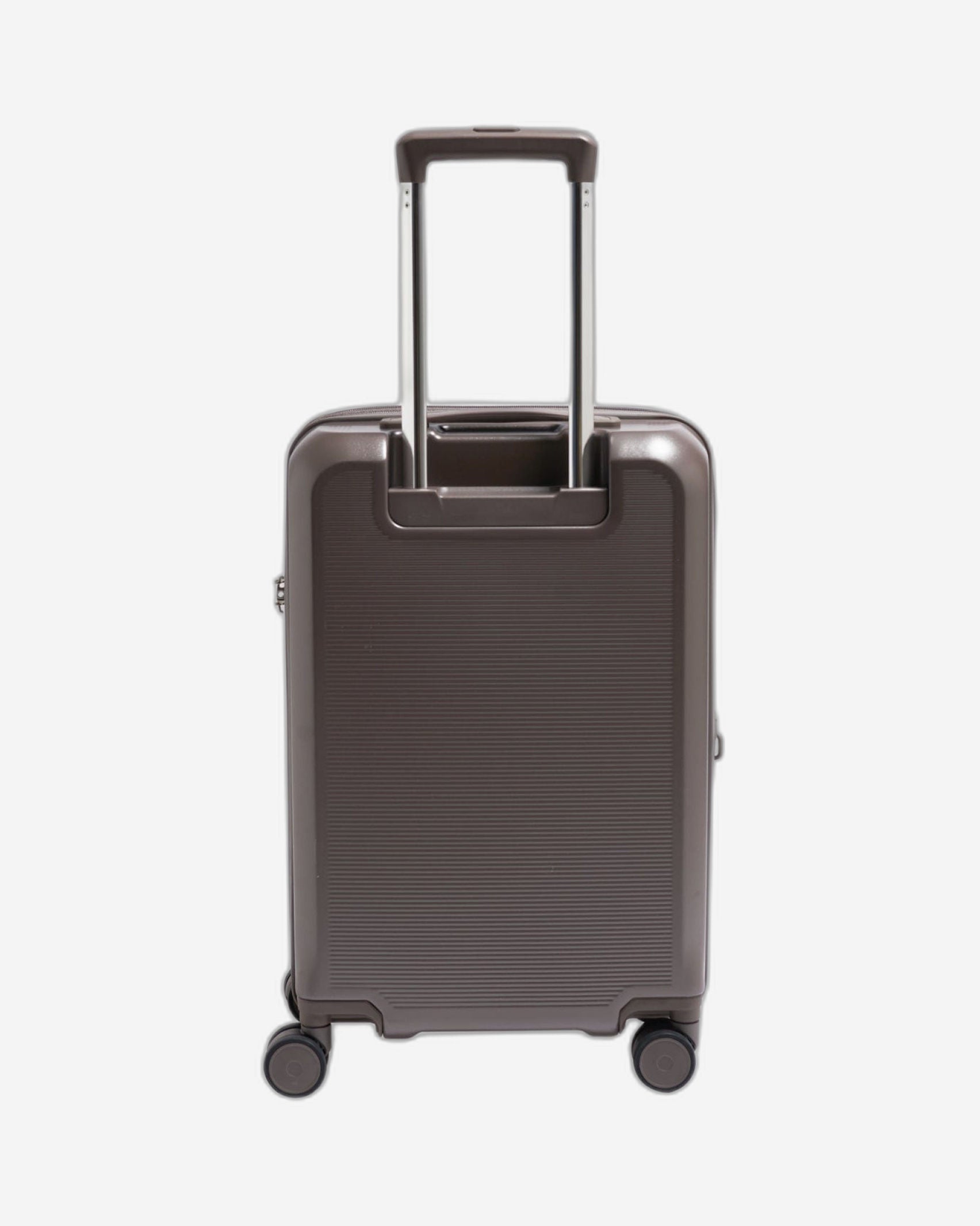 حقيبة سفر صلبة قابلة للتوسيع من إيكولاك سينس، مقاس 56 سم، مزودة بأربع عجلات مزدوجة، لون بني معدني - CHT0023S - 20 بني معدني