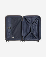 حقيبة سفر صلبة قابلة للتوسيع من إيكولاك سينس، مقاس 56 سم، مزودة بأربع عجلات مزدوجة، لون بني معدني - CHT0023S - 20 بني معدني