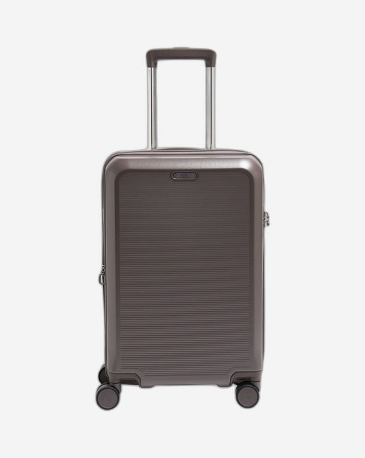 حقيبة سفر إيكولاك سينس الصلبة القابلة للتوسيع، مقاس 67 سم، مزودة بأربع عجلات مزدوجة، لون بني معدني - CHT0023S - 24 بني معدني