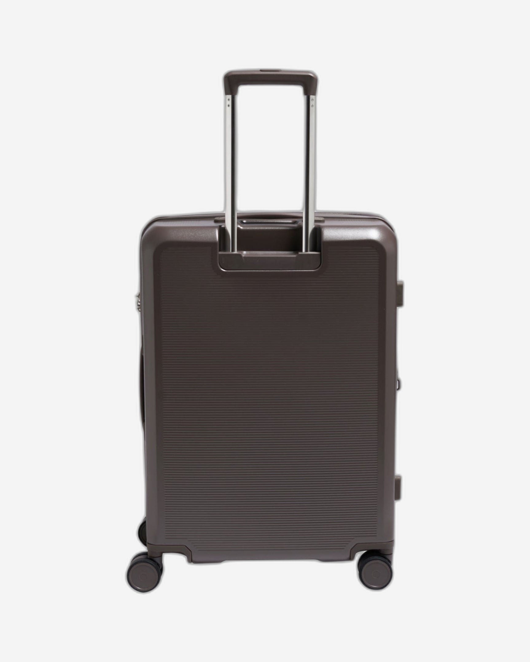 حقيبة سفر إيكولاك سينس الصلبة القابلة للتوسيع، مقاس 67 سم، مزودة بأربع عجلات مزدوجة، لون بني معدني - CHT0023S - 24 بني معدني