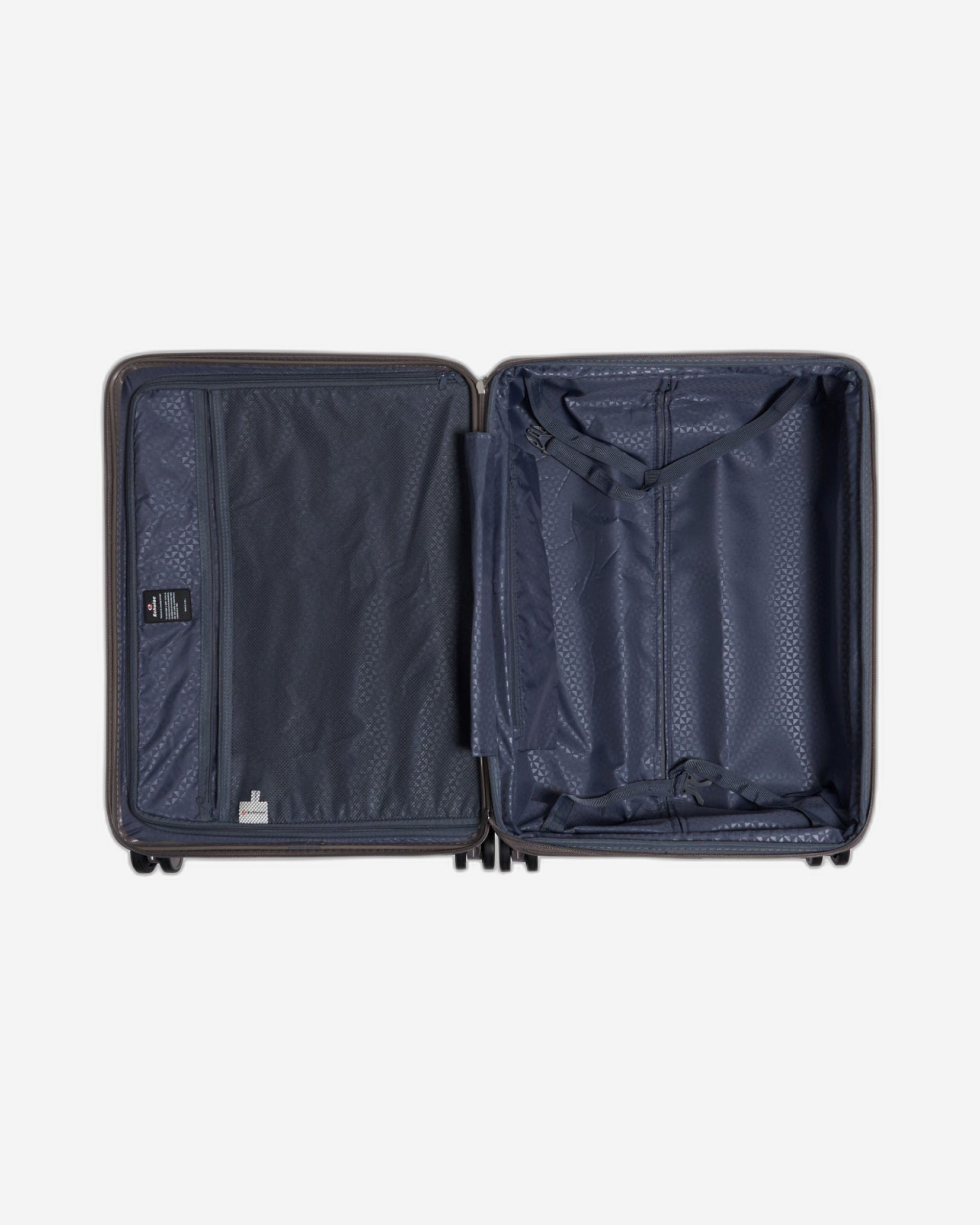 حقيبة سفر إيكولاك سينس الصلبة القابلة للتوسيع، مقاس 67 سم، مزودة بأربع عجلات مزدوجة، لون بني معدني - CHT0023S - 24 بني معدني