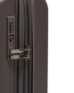 حقيبة سفر إيكولاك سينس الصلبة القابلة للتوسيع بأربع عجلات مزدوجة، مقاس 78 سم، لون بني - CHT0023S - 28 بني