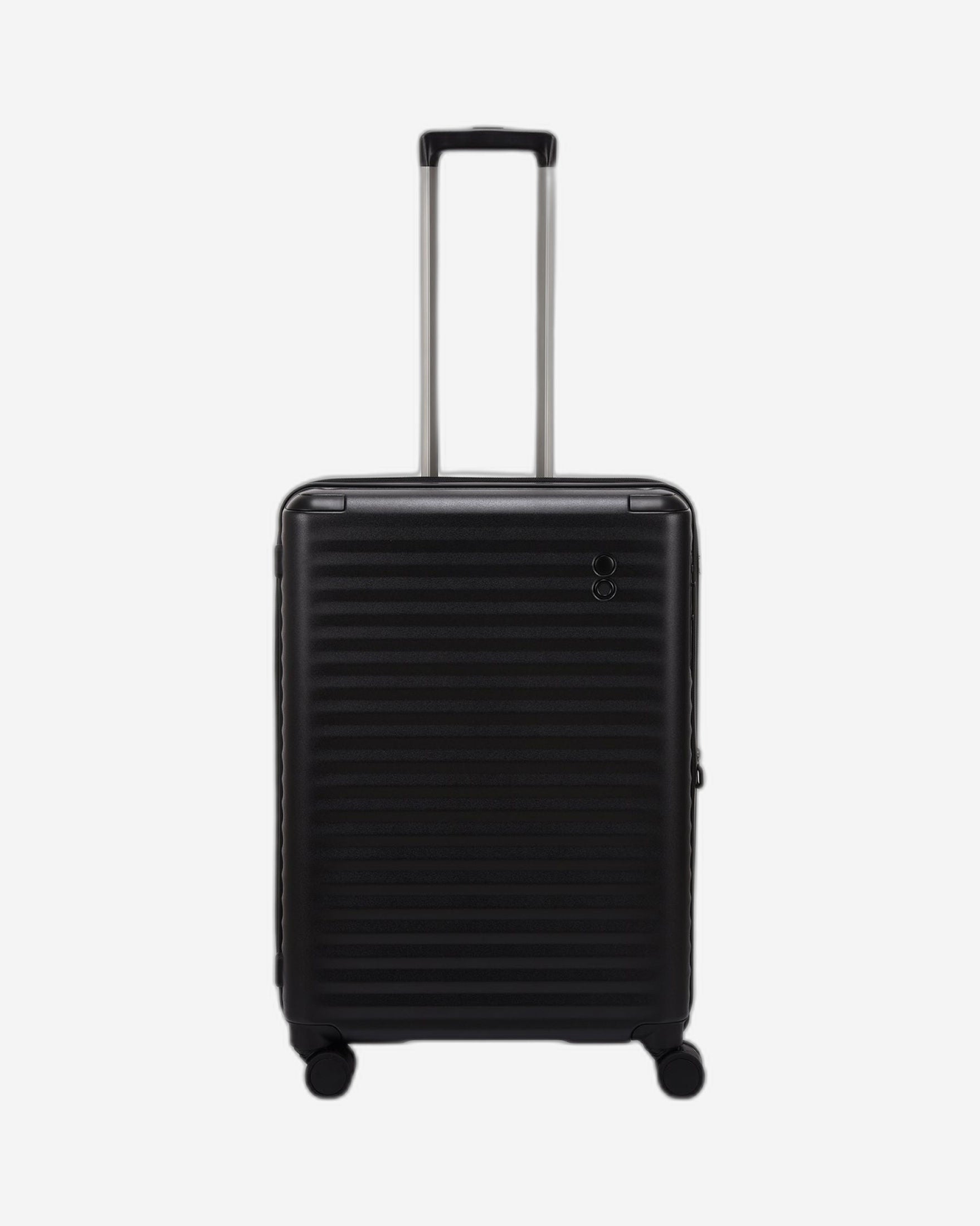 حقيبة سفر إيكولاك سيليسترا الصلبة القابلة للتوسيع، 66.5 سم، بعجلات مزدوجة، وعجلات مزدوجة، وحقيبة تسجيل وصول، لون أسود - PC183XA BLACK 24