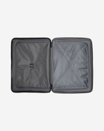 حقيبة سفر صلبة قابلة للتوسيع من إيكولاك فورزا، مقاس 55 سم، مزودة بأربع عجلات مزدوجة، لون أسود - PW005 20 أسود